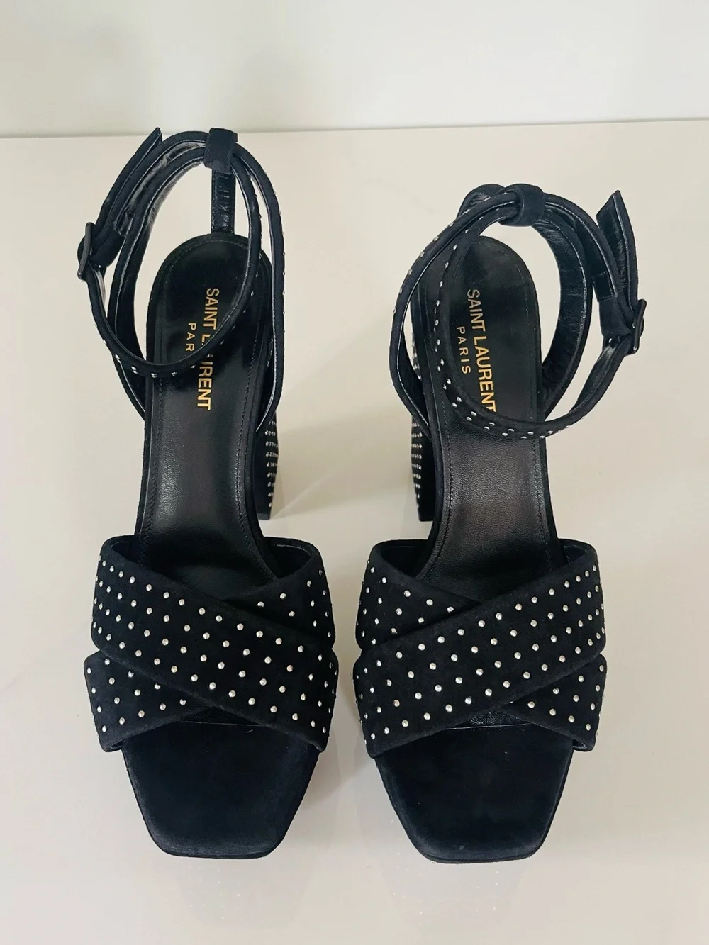 AUTHENTIC YSL STUDDED PLATFORMS